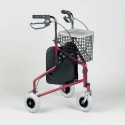 Rollator 3 roues Classic Homecraft rouge Performance Health